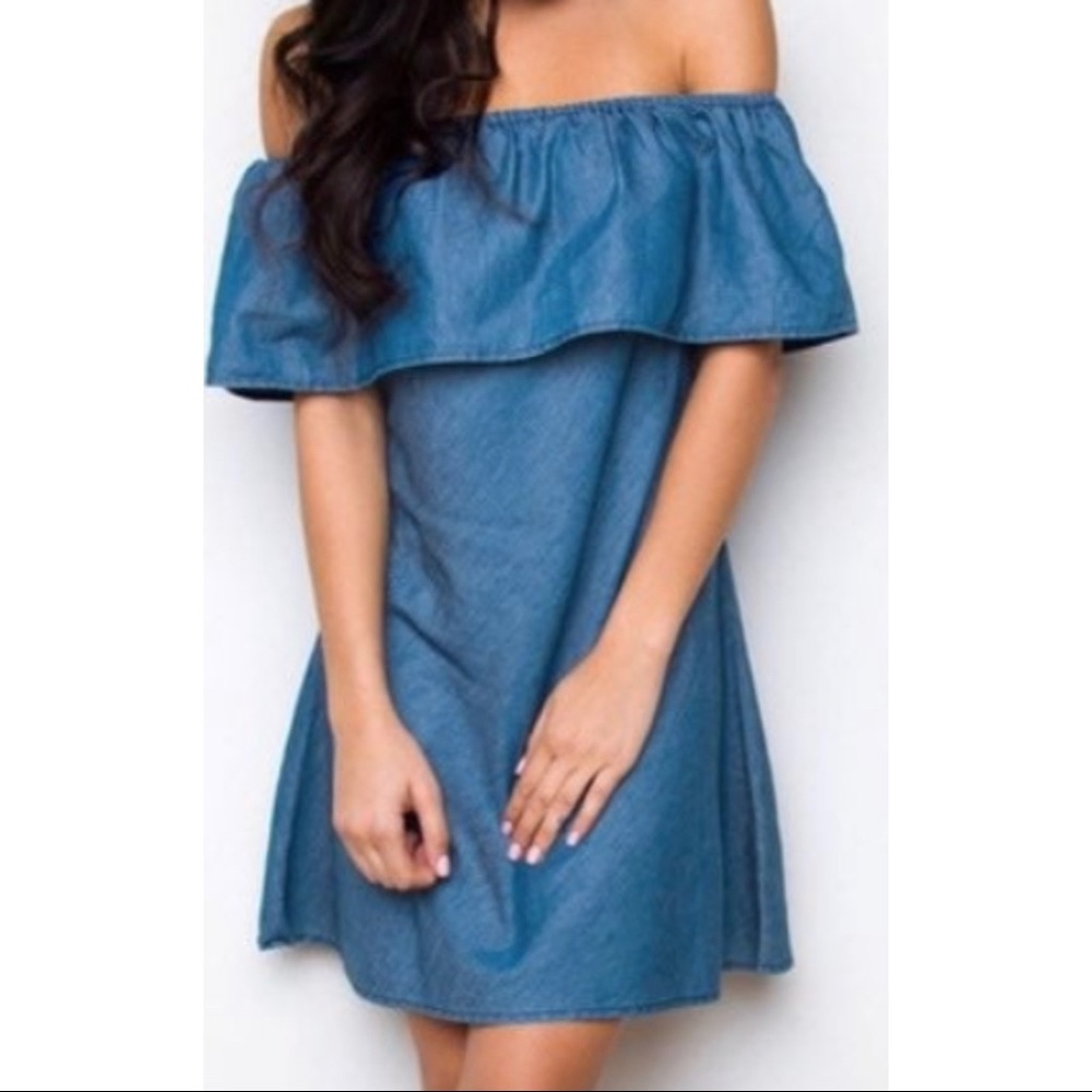 Old Navy off the shoulder dress.